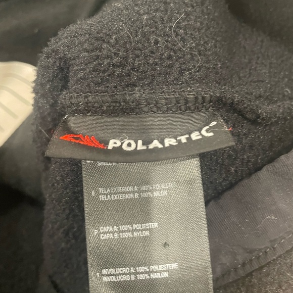 The North Face Girl's Black Denali Fleece Jacket, Size Large - Picture 6 of 8